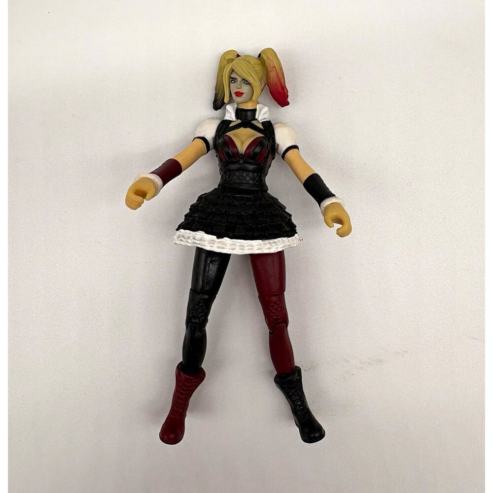 Harley Quinn Action Figure Plastic Black Red White Comic Character Toy